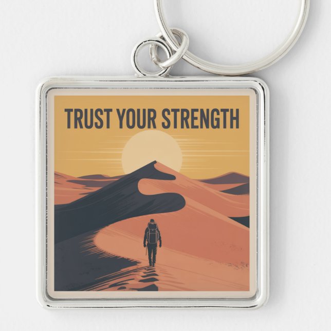 Trust Your Strength Key Ring (Front)
