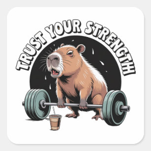 Trust Your Strength Square Sticker