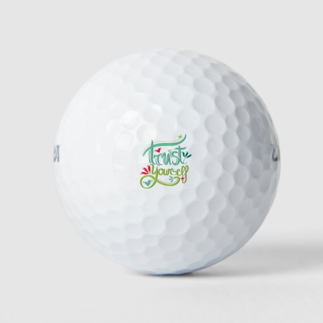 Trust Yourself Golf Balls (Front)