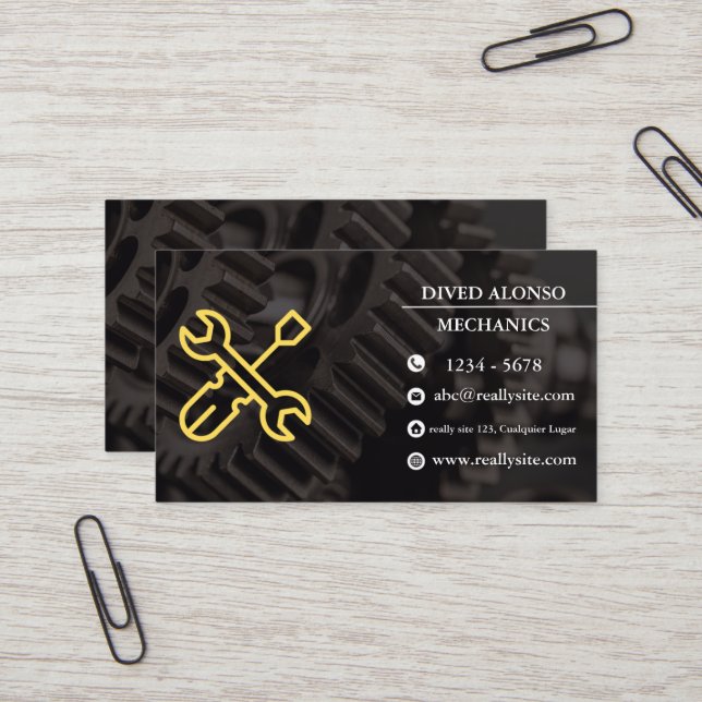 Trusted Mechanical Services for All Vehicles Business Card (Front/Back In Situ)