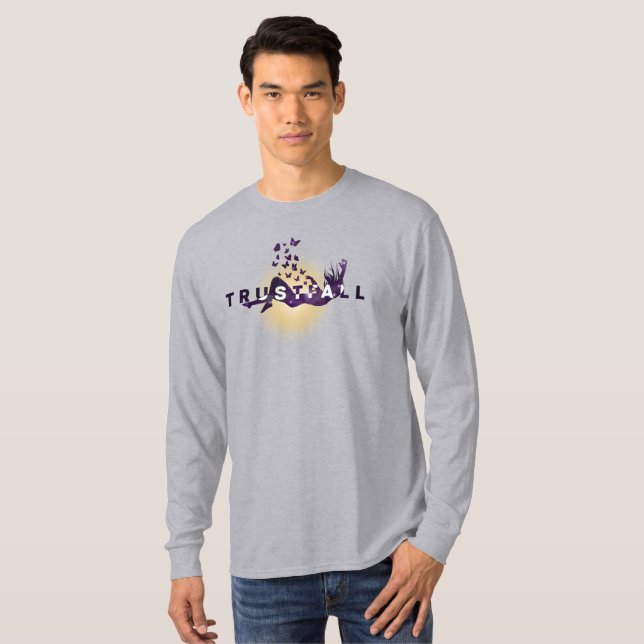 TrustFall | Men Long Sleeve T-Shirt (Front Full)