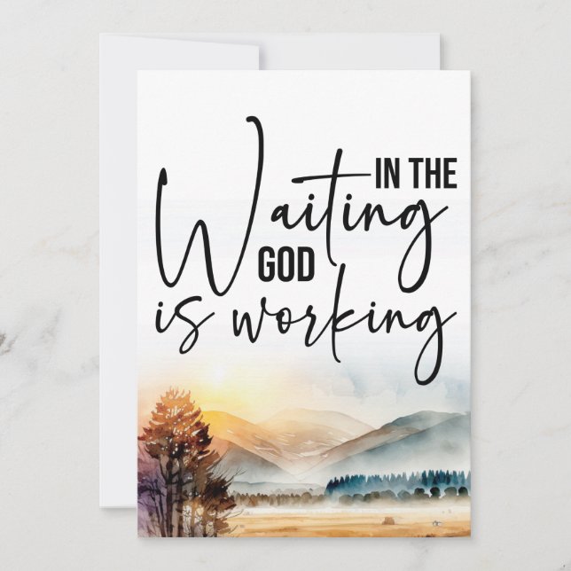 Trusting God's Plan Invitation (Front)