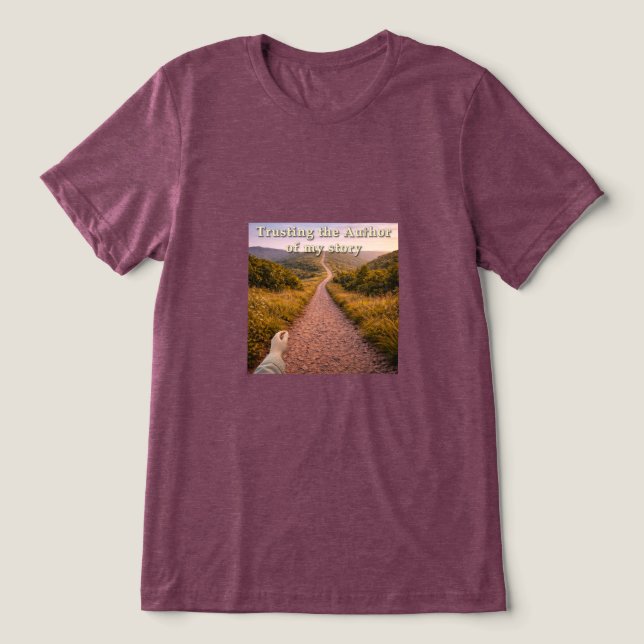 Trusting the Author Tri-Blend Shirt (Design Front)