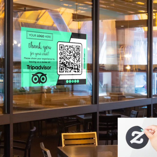Trustpilot Review Request with Scannable QR Code (Restaurant Window)