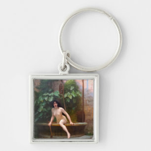 Truth Coming Out of Her Well - Jean-Leon Gerome Key Ring