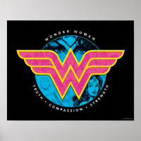 Truth Compassion Strength Comic Wonder Woman Logo