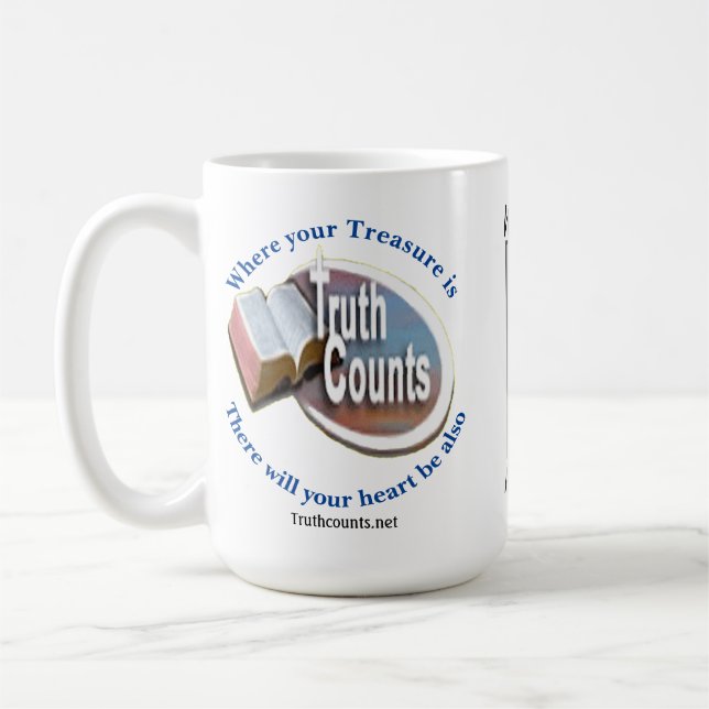 “Truth Counts” Coffee Mug (Left)