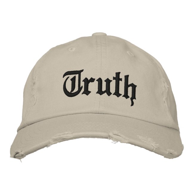 Truth Distressed Chino Twill Cap (Front)