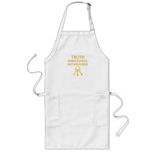 Truth, Forgiveness and Faithfulness Christian Long Apron