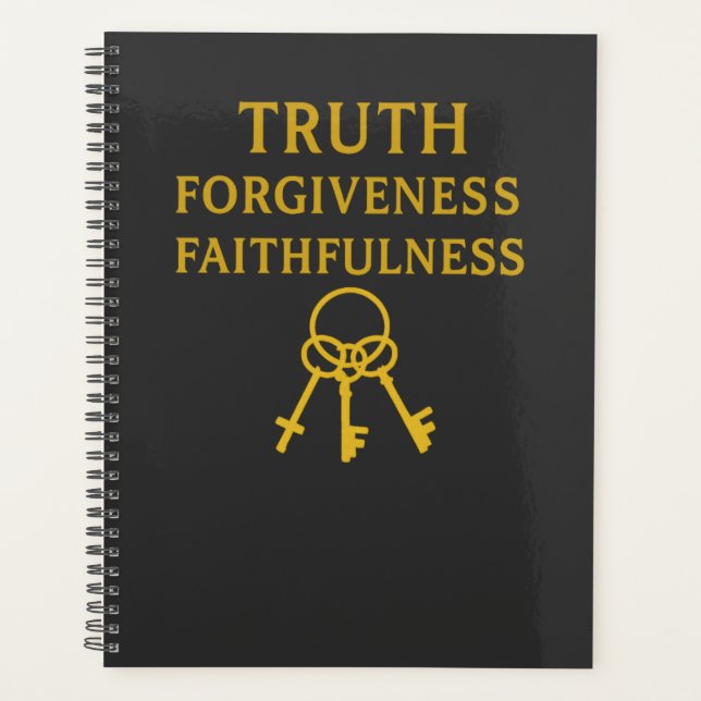 Truth, Forgiveness, Faithfulness  Planner (Front)