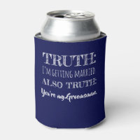 Truth - Funny Groomsman Proposal Navy Blue