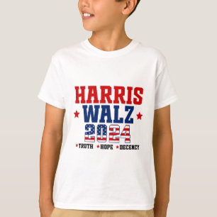 Truth Hope Decency Harris Wheimer Waltz 2024 Elect T-Shirt