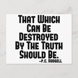 Truth Hurts Postcard