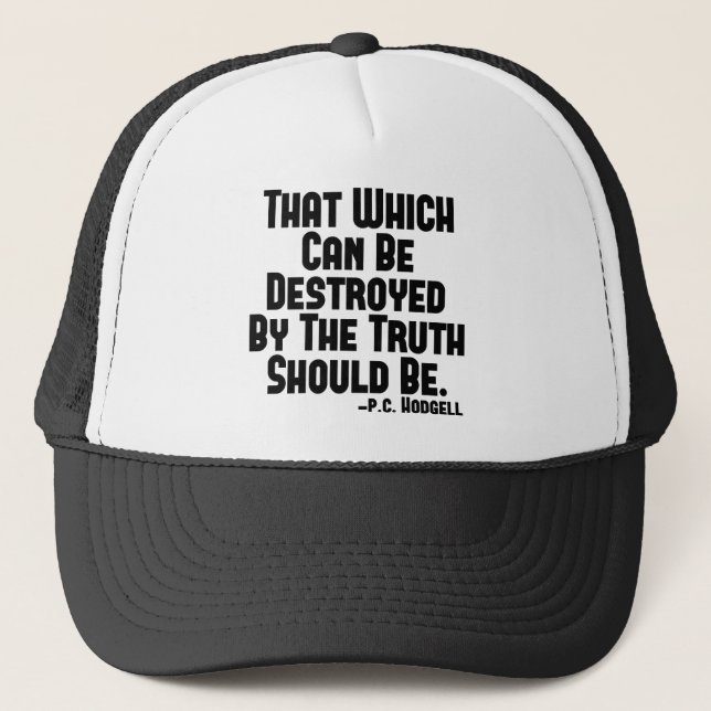 Truth Hurts Trucker Hat (Front)