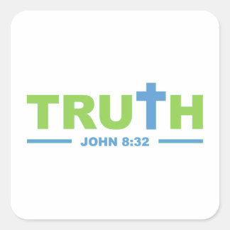 Truth in Christ Jesus Square Sticker