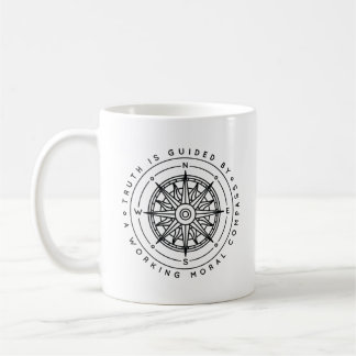 Truth is guided by a working moral compass coffee mug
