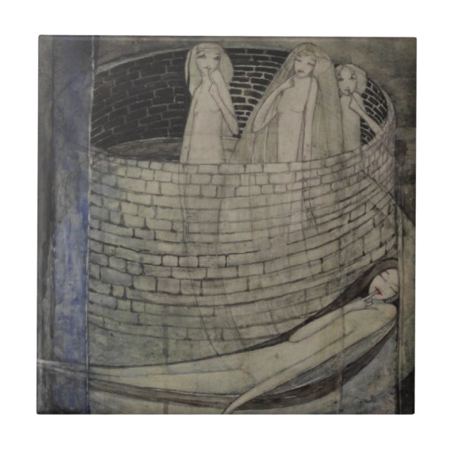 Truth Lies at the Bottom of the Well Tile (Front)