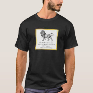 Truth Like Lion Inspiring For Writers Journalists T-Shirt