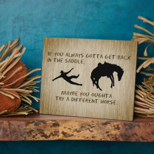 Try a Different Horse Plaque