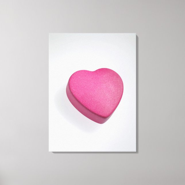 Try again heart candy canvas print (Front)