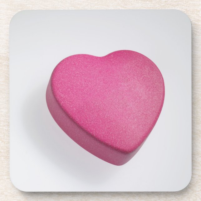 Try again heart candy coaster (Front)