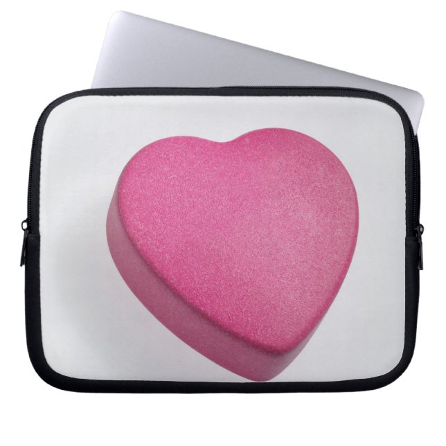 Try again heart candy laptop sleeve (Front)
