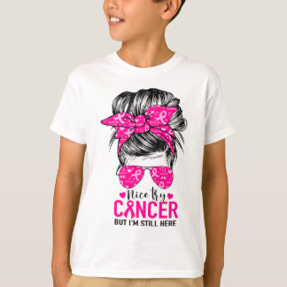 Try Cancer But I'm Still Here Breast Cancer Awaren T-Shirt