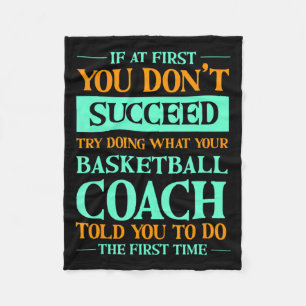 Try doing what basketball coach told 1 t shirt fleece blanket