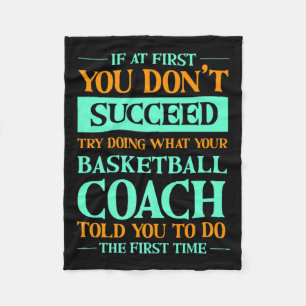 Try doing what your basketball coach told you fleece blanket