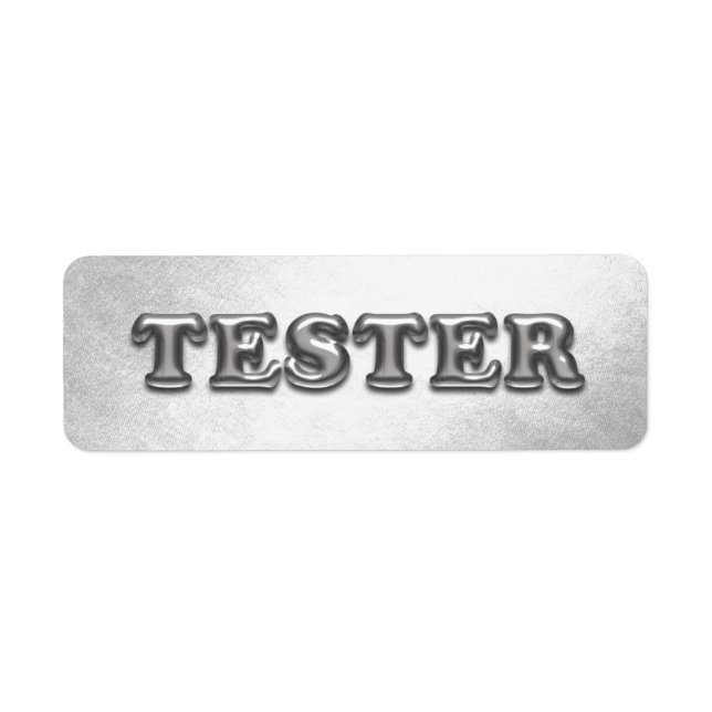 Try Me Silver Grey 3D Tester Sample Contaners (Front)