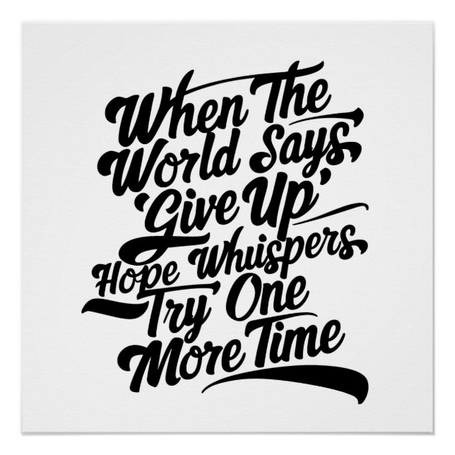 Try Once More Poster (Front)