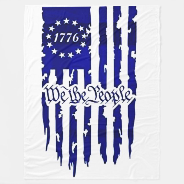 TRY THAT in a SMALL TOWN Fleece Blanket (Front)