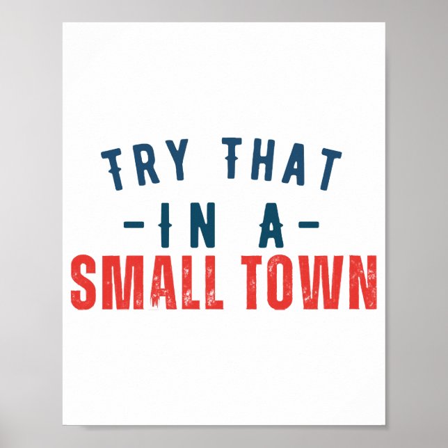 Try that in a small town  poster (Front)