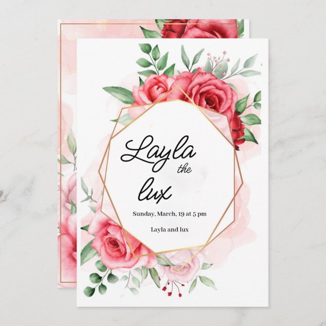  Try to describe your item the way a shopper would Invitation (Front/Back)