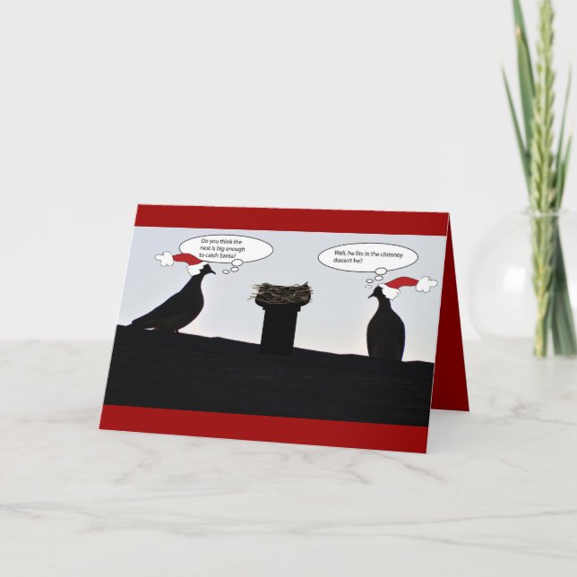 Trying to Catch Santa Holiday Card (Front)