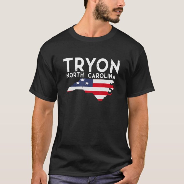 Tryon North Carolina USA State America Travel T-Shirt (Front)