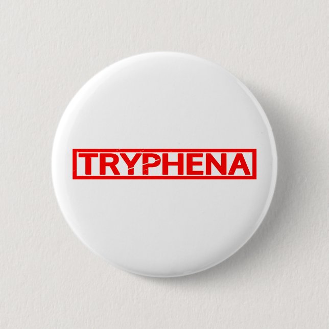 Tryphena Stamp 6 Cm Round Badge (Front)