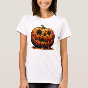 Trypophobia Pumpkin Spooky Skull Creepy Halloween T-Shirt