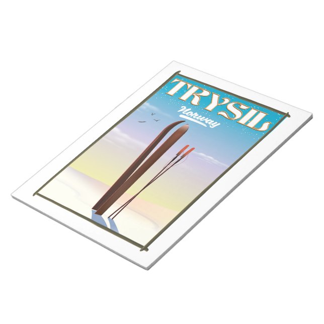 Trysil Norway , Norway ski travel poster Notepad (Angled)
