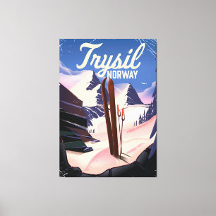 Trysil Norway ski Canvas Print
