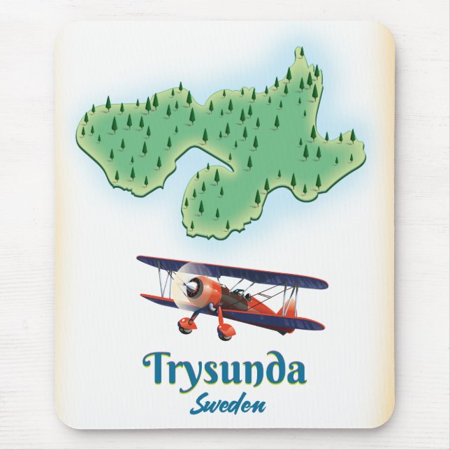 Trysunda Sweden map Mouse Pad (Front)