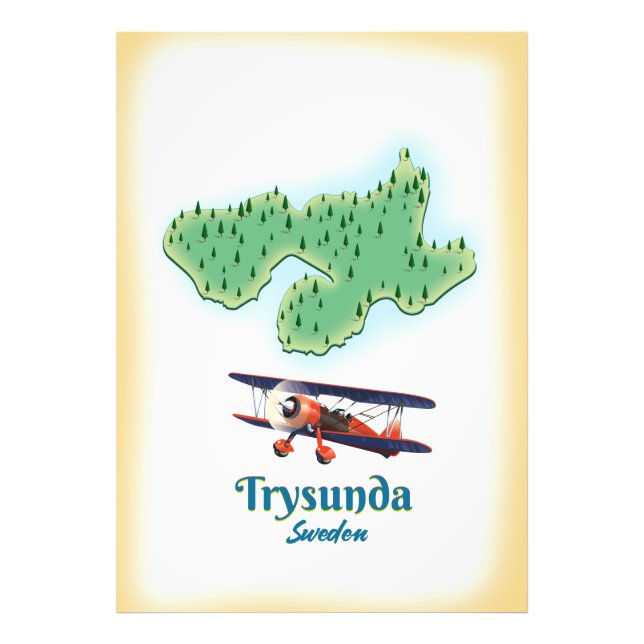 Trysunda Sweden map Photo Print (Front)