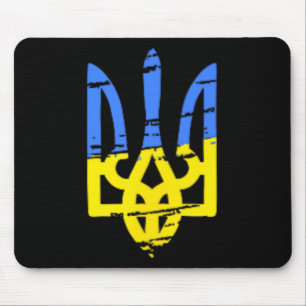Tryzub Ukraine Ukrainian Trident Military  Mouse Pad