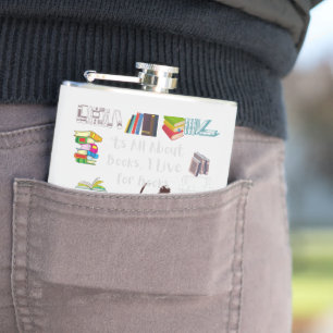 'ts all about books hip flask