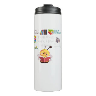 'ts all about books thermal tumbler