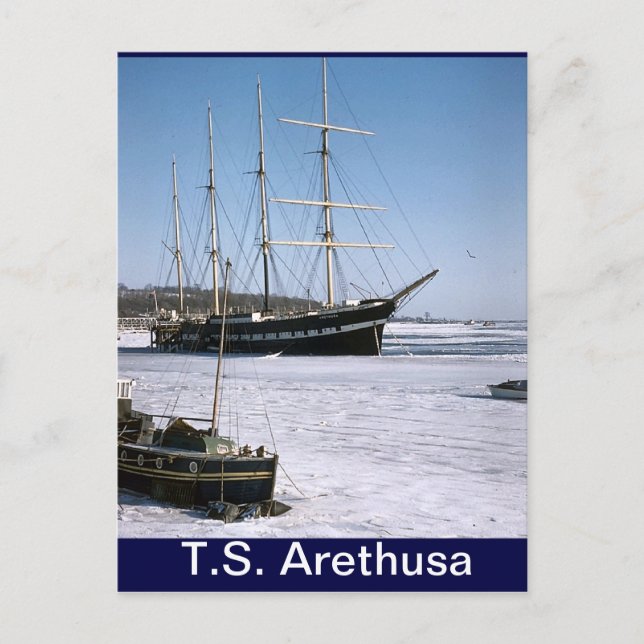 TS Arethusa,icebound Postcard (Front)