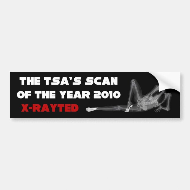 TSA: Scan of the Year 2010 Bumper Sticker (Front)
