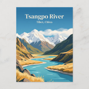 Tsangpo River China Postcard