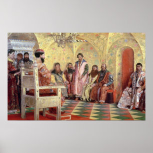 Tsar Mikhail Fyodorovich  with Boyars Poster