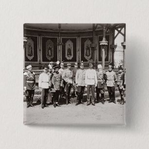 Tsar Nicholas II (1868-1918) standing in the garde 15 Cm Square Badge